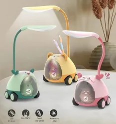Portable LED Cartoon Table Light with Pen Sharpener Holder 